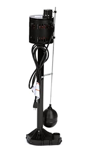 Picture of STAR WATER SYSTEMS 3CEH Star 3CEH 1/3 HP Thermoplastic Pedestal Sump Pump with Vertical Float Switch, Low Profile Column Pump, 58 GPM, Fits in 12" Diameter Pit,3.5 Amps (EA)