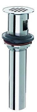 Picture of Mueller P856-80PC Plumb Pak PP856-80PC Po Plug with Open Grid Strainer, 17 Ga Tailpiece, Cast, Rubber Washer, 1-1/4 x 6", Brass (EA)