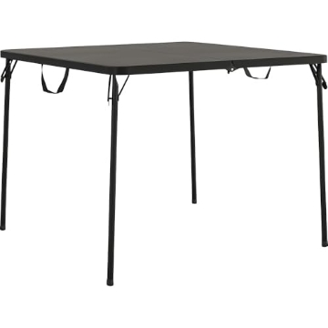 Picture of CSC CSC14036BLK1E CoscoProducts COSCO XL 38.5" Fold-in-Half Card Table w/Handle, Black, Indoor & Outdoor, Wheelchair Accessible (EA)
