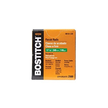 Picture of STANBOSTIT SB16-1.50 Bostitch Stanley SB16-1.50 1-1/2" Coated 16 Gauge Straight Finish Nails 2,500 Count (EA)