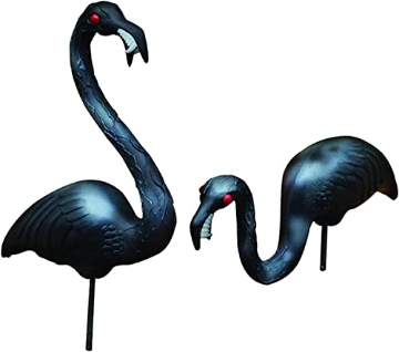 Picture of UNION 62363 Union Products Zombie Flamingos Halloween Decoration 31.5 in. H x 14 in. W 2 pc. (EA)
