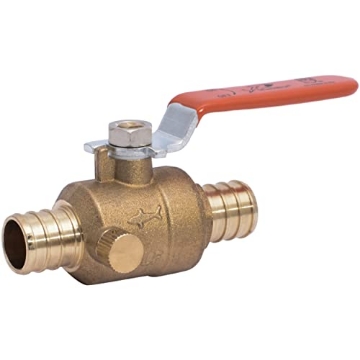 Picture of Shark Industries Ltd 24613LFA SharkBite 3/4 Inch Crimp Ball Valve with Drain, Brass Plumbing Fitting, PEX Pipe, PE-RT, 24613LFA (EA)