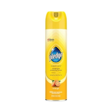Picture of Pledge SJN336385 Pledge Furniture Polish, Orange, 9.7 oz Aerosol Spray, 6/Carton (336385) (CT-6-EA)