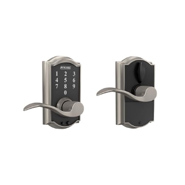 Picture of Ingersoll Rand FE695VCAM619ACC SCHLAGE Touch Camelot Lock with Accent Lever (Satin Nickel) FE695 CAM 619 ACC (EA)