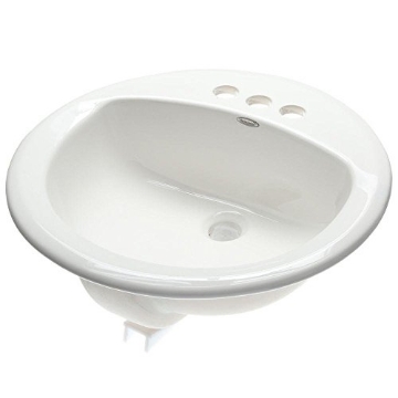 Picture of American Standard 491019.02 American Standard 0491019.020 Ronda Lyn Bathroom Sink, 198 Mm H W X 19-1/8 in D, Vitreous China, White (EA)
