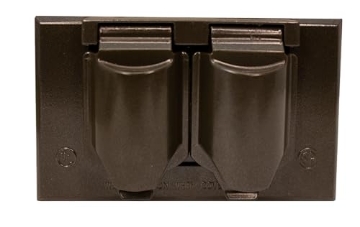 Picture of SIGMA ENGINEERED SOLUTIONS 14245BR Sigma Engineered Solutions 14245BR 1-Gang Horizontal Duplex Weatherproof Cover, Bronze (EA)