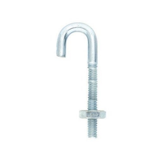 Picture of ACE TRADING - BH 10 02-3459-852 ACE Hardware Hampton J-Bolt 2-1/8" Overall 1-3/8" Tread 110 Lb Bulk STL (PK-10-EA)