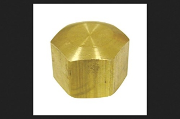 Picture of JMF COMPANY 4503561 JMF 5/8 in. Dia. Compression To Compression Yellow Brass Cap (PK-2-EA)