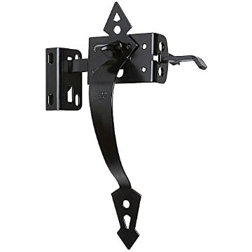Picture of National/Spectrum Brands N109-040 National Hardware N109-040 Swinging Gate & Door Thumb Latch, Heavy Duty, Coated with WeatherGuard Protection, Black (EA)