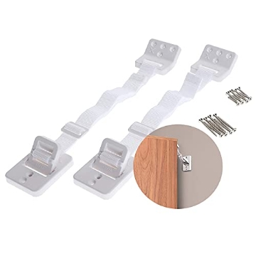 Picture of Dreambaby L1428 Dreambaby Hinged Anti-Tip Furniture Anchors, White (EA)