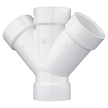 Picture of CHARLOTTE PIPE PVC006111000 CHARLOTTE PIPE 3 DWV DOUBLE WYE DWV (DRAIN, WASTE AND VENT) (1 Unit Piece) (EA)