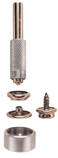 Picture of General Tools Mfg Co In 1267 General Tools 1267 Screw Snap Fastener Kit with 6 Fasteners,Silver (EA)