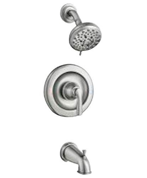 Picture of Moen 82537SRN Moen Hilliard Tub/Shower Faucet Spot Resist Brushed Nickel 4'' (EA)