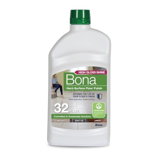 Picture of BONAKEMI USA INC WT760051161 Bona Multi-Surface Floor Polish - 32 fl oz - High Gloss Shine - Protects and Renews Stone, Tile, Laminate, and Vinyl Flooring - Covers 500 sq ft (EA)