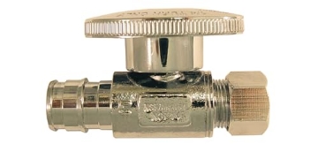 Picture of APOLLO INVESTMENT HOLDING EPXVS1238C CONBRACO EPXVS1238C Straight Valve 1/2" pex X 3/8" comp Expansion Pex-A (EA)