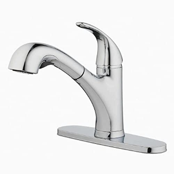 Picture of OakBrook 67737-1104 OakBrook Pacifica Pull-Out One Handle Brushed Nickel Kitchen Faucet (EA)