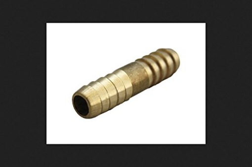 Picture of JMF COMPANY 4504593 JMF Brass Coupling 5/16 in. Dia. x 5/16 in. Dia. Yellow 1 pk (PK-10-EA)