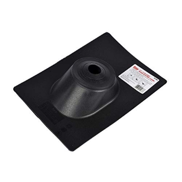 Picture of OATEY CO 11937 Oatey 11937 No Caulk Plastic Base Roof Flashing, 11 in. x 15 in, Fits 1.5 in. to 3 in. Pipes, 1.5-Inch-3-Inch, Black, No Size, No Color (EA)