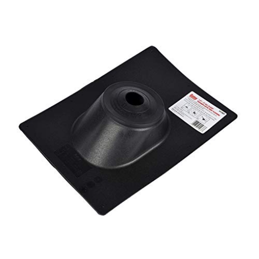Picture of OATEY CO 11937 Oatey 11937 No Caulk Plastic Base Roof Flashing, 11 in. x 15 in, Fits 1.5 in. to 3 in. Pipes, 1.5-Inch-3-Inch, Black, No Size, No Color (EA)
