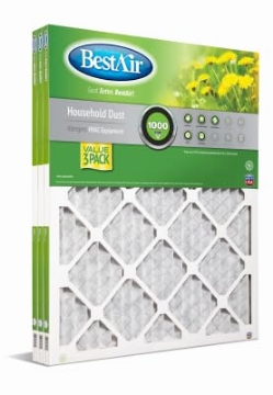 Picture of FREUDENBERG FILTRATION TECHNOLOGIES B1-2020-8-3VP4 NaturalAire B1-2020-8-3VP4 Standard Pleated Air Filter, 90 Days, 20x20x1 in, 3-Pk. - Quantity 4 (PK-4-EA)