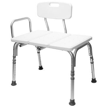 Picture of CAREX HEALTH BRANDS FGB15300 Carex Shower Bench and Shower Chair For Elderly and Disabled with Height Adjustable Legs, Tub Bench Converts to Right or Left Hand Entry, Shower Chair For Bathtub (EA)