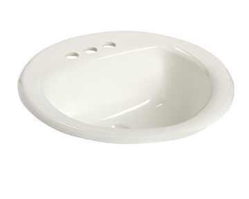 Picture of MANSFIELD PLUMBING PRODUCTS LLC 2239-4 MANSFIELD PLUMBING PRODUCTS 239-4 Self Rim Lavatory, White (EA)