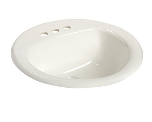 Picture of MANSFIELD PLUMBING PRODUCTS LLC 2239-4 MANSFIELD PLUMBING PRODUCTS 239-4 Self Rim Lavatory, White (EA)