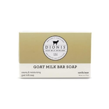 Picture of Creative Nail Design C33461-6 Dionis Goat Milk Vanilla Bean Scented Hand and Body Soap Bar, Hydrating Moisturizing Wash for Sensitive Skin, Gentle Lasting Hydration, Cruelty Free, Non Greasy, Paraben Free, Made in the USA, 6 oz (EA)