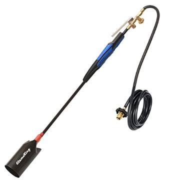 Picture of FLAME KING YSN500K-IG Flame King Propane Torch Kit Heavy Duty Weed Burner, 500000 BTU, Self-Igniting with 10-FT Hose Regulator Assembly, 39 inches Long (EA)