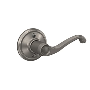 Picture of Ingersoll Rand F170FLA619RH Schlage F170 FLA 619 RH Right Handed Flair Door Lever, One Sided Non-Turning Dummy Door Handle, Satin Nickel (EA)