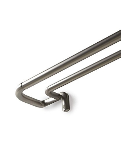 Picture of Umbra 1005893-782 Umbra Twilight Double Blackout Curtain Rod (88-144 Inch, Matte-Nickel) (PK-2-EA)