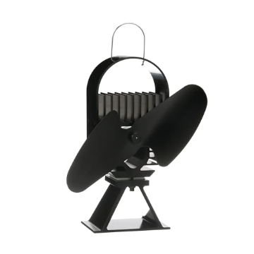 Picture of ECOFAN 8204CAXBX Ecofan AirDeco II Heat Powered Stove Fan - Powerful Modern Design, Low Start Temperature Technology Ideal for Wood, Gas, Pellet & Soapstone Stoves - Circulates Warm Air Efficiently & Reduces Fuel Cost (EA)