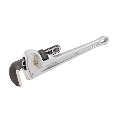 Picture of Ridge Tool Company 31110 RIDGID 31110 Model 836 Aluminum Straight 36" Plumbing Pipe Wrench, Silver, Made In The USA (EA)