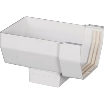 Picture of AMERIMAX T0509 Amerimax 5 in. H x 4 in. W x 5 in. L White Vinyl Gutter Outlet - Case of: 10;10 (PK-10-EA)