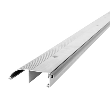 Picture of M-D BUILDING PRODUCTS 08656 M-D Building Products 08656 3-3/8 in. x 1 in. x 72 in. Silver Aluminum and Vinyl High-Profile Outswing Door Threshold (EA)