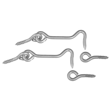 Picture of National/Spectrum Brands N117-952 National Hardware N117-952 V2000 Hooks & Eyes in Zinc plated, 2 pack,2-1/2 Inch (EA)