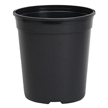 Picture of THE HC COMPANIES INC NRTOT1G3G18 The HC Companies #1 Round Plastic Nursery Container 2.88 qt (2.72 L) 6.5"x6.5"x7" in Black Color (EA)