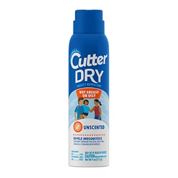 Picture of CUTTER HG-96058 Cutter Dry Insect Repellent, Mosquito Repellent, Not Oily Or Greasy, 10% DEET , 4 Ounce (Aerosol Spray) (EA)