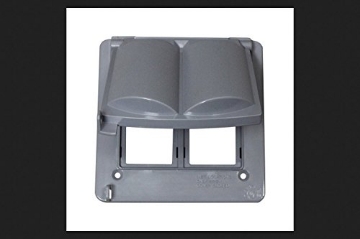 Picture of SIGMA ENGINEERED SOLUTIONS 14180 Sigma Electric Square Plastic 2 Gang Universal Cover for Wet Locations (EA)