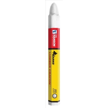 Picture of CH Hanson 10370 C.H. Hanson 4.5" L x 0.5" W Lumber Crayon White Metal 1 Pc. - Case of: 12 (PK-12-EA)