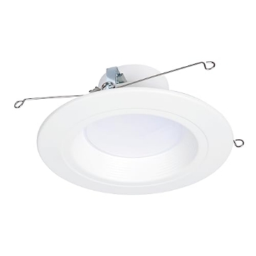 Picture of HALO RL56LS9FSD2W1EW HALO 5/6 inch LED Recessed Light Retrofit Selectable CCT 2700K-5000K Dimmable Dim to Warm 900/1200 Lumens Wet Location Indoor Outdoor Ceiling Downlight RL56LS9FSD2W1EWH (EA)