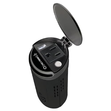 Picture of SCHUMACHER ELECTRIC(R) XI15 Schumacher XI15 150 Watt DC to AC Cup Power Inverter with (1) 120V AC Outlet, (1) USB Port Power Plugs into 12V Port (EA)