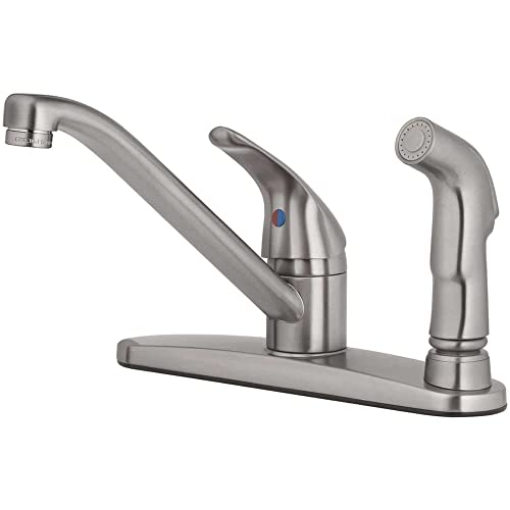 Picture of OakBrook 67210-2404 Oakbrook Lysol Essentials Kitchen Faucet One Handle Brushed Nickel (EA)