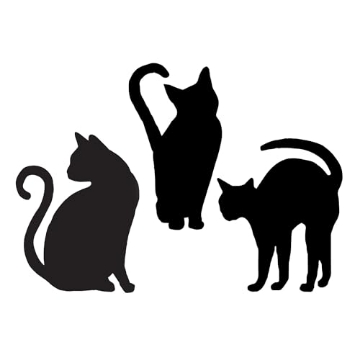 Picture of FUN WORLD 91380 Fun World Black Cat Silhouettes Halloween Yard Décor | 3-Pack (EA)