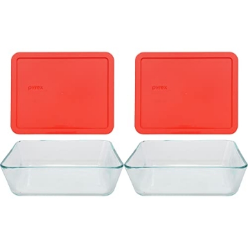 Picture of Pyrex 1075451 Pyrex Stor+rect/Cvr Size 11 Cu Pyrx Storage+rectangle/Cover 11 Cup (PK-2-EA)