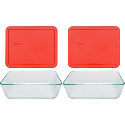 Picture of Pyrex 1075451 Pyrex Stor+rect/Cvr Size 11 Cu Pyrx Storage+rectangle/Cover 11 Cup (PK-2-EA)