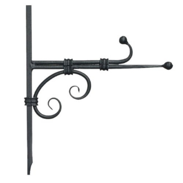 Picture of PANACEA PRODUCTS 89421 Panacea 89421 Forged Hook and Ball Bracket, Black, 10-Inch (EA)