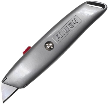 Picture of ALLWAY TOOLS INC RK4 ALLWAY RK4 Retractable Utility Knife with Delrin Slider and 3 Blades (PK-10-EA)