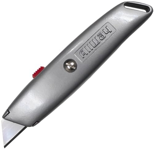Picture of ALLWAY TOOLS INC RK4 ALLWAY RK4 Retractable Utility Knife with Delrin Slider and 3 Blades (PK-10-EA)
