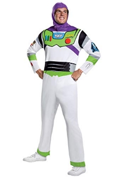 Picture of Disguise DG13578D Disguise Disney mens Disney Pixar Toy Story and Beyond Buzz Lightyear Classic adult sized costumes, White/Green/Red/Purple, XL 42-46 US (EA)
